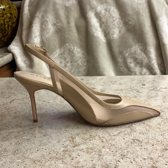 NWOT REISS Ellie Slingback Pointed Toe Pump in Latte Size 9 (39) - Picture 7 of 12